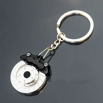 3D Daļa, Metāla Bremžu Disku Modeli Creative Auto Auto Keychain Keyfob Keyring Dāvanu LI