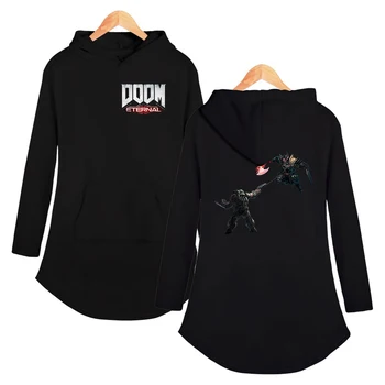 Doom ar Mūžīgo Kapuci Kleita Sievietēm Aikooki Jaunu Karstā Modes Populāras Klasiskās Drukāt Doom ar Mūžīgo Gudrs Dāmas Kapuci Kleitu topi