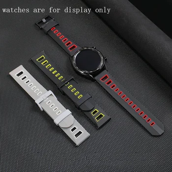 Aizstāt Huawei Skatīties GT/GT2 Pro Godu Magic3/GS/ES Mīksta Silikona Watchband 20mm 22mm Sporta Gumijas Aproce Quick Release