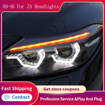 Auto Stils 2009-2016 Gads LED Lukturu BMW Z4 E89 Priekšējie Lukturi Ar Dienas Gaitas Gaismu Aksesuāri