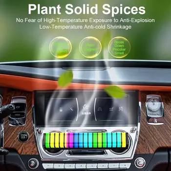 3D Ekrānu Atmosfēru Gaismas, Bārs, Automašīnu Gaisa Izplūdes Aromterapijas RGB Lampas Atmosfēru Režīmi 17 10 Lampu Ritma Pikaps Regulējams LE I3H5