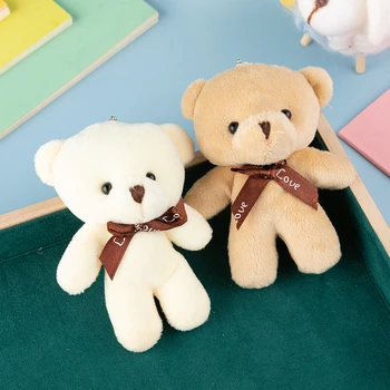 Augstas Kvalitātes, Viengabala Lācis Plīša Rotaļlieta Teddy Bear Keychain Kulons Soma, Apģērbs Giveaway Mazo Dāvanu