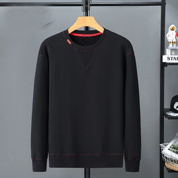 rudens Ziemas gadījuma plus lieluma vīriešu džemperis plus lieluma tendence tauku melns džemperis lielgabarīta crewneck sporta krekls liela izmēra 10XL 9XL