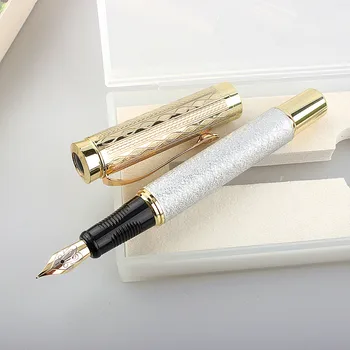 luksusa kvalitātes zīmolu 8026 Fountain Pen Augstas klases biznesa birojs Sodu 0,5 mm elegante kaligrāfija pildspalvu Biroja Piederumi