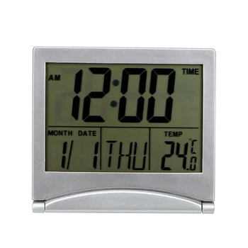 Modinātājs Mājas Dekoru Elektroniskie Pulksteņi Galda Pulkstenis Neatlie Laika, Dienas, Temperatūras Taimeris LCD Digitālās Portatīvie