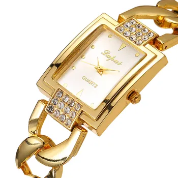 Lvpai Karstā Pārdošanas Rose Gold Sieviešu Aproce Skatīties, Kvarca Rokas Pulksteņi Sieviešu Modes Luksusa Skatīties Sieviešu Kleita Reloj Mujer RelóGio