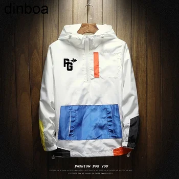 Dinboa - 2022gates Vīriešu Apģērbu Y2k Bomber Jacket Brālis Kapuci Jaunatnes Plānas Vīriešu Studentu Jaka Apģērbu Modes Mēteļi Streetwear