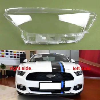 Ford Mustang 2014 2015 2016 2017 Lukturu Vāks Caurspīdīgs Abažūrs Priekšējo Lukturu Korpusa Objektīvs Organiskā Stikla Auto Rezerves Daļas