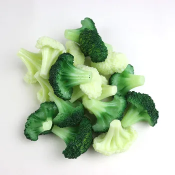 1pc Mākslīgā Brokoļi Pārtikas produkti, Dārzeņi Ziedkāposti Brokoļi Augļu, Dārzeņu Modelis Pārtikas Mall Parauga Dekorēšana Aksesuāri Virtuves