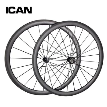 ICAN jauns sacīkšu oglekļa riteņpāru 38mm UD matt oglekļa clincher riteņpāru bazalta virsmas 1487g 2years garantija velosipēdu riteņu SP-38.C