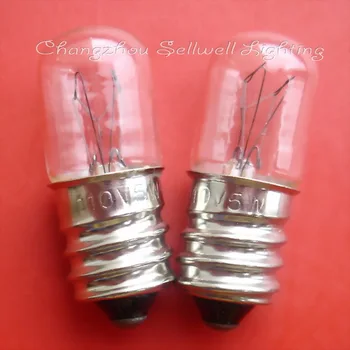 Miniatūras lampas 110v 5w e12 t13x34 a106 JAUNU 10pcs sellwell apgaismojums