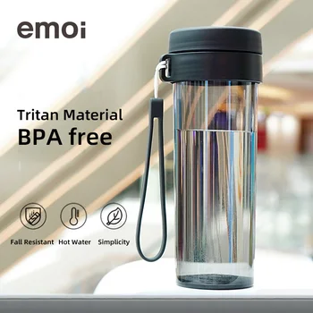 Emoi Ūdens Pudeli 480ML BPA Bez sūcēm Tritan Viegls Pudeles Studentiem Ārā Kempings Dzērienu Pudeles Ar Filtru